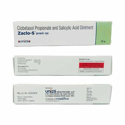 ZACLO S Ointment 20gm - Skin Infections-Toc