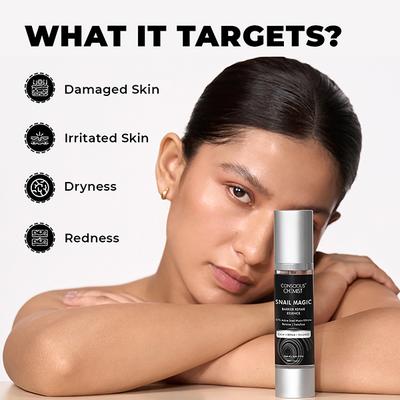 Conscious Chemist 97 % Active Snail Mucin Face Serum For Barrier Repair & Anti Ageing 50ml - Face Serum