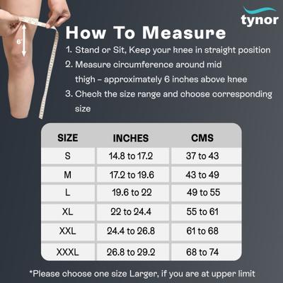 Tynor Knee Wrap Hinged (Neoprene) (XXL) (J 15) - Knee/Leg Supports