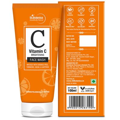 Stbotanica Vitamin C Brightening Face Wash 100 ml - Scrubs & Exfoliants