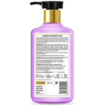 Stbotanica Lavender & Rose Body Wash With Shea & Vitamin E 250 ml - Shower Gels & Body Wash