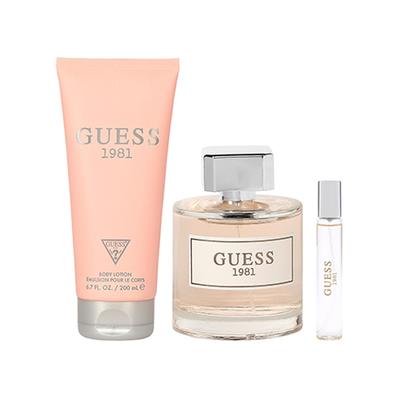 Guess 1981 Women Set (Eau De Toilette 100Ml + Travel Spray 15Ml + Body Lotion 200Ml) 1's - Makeup Kits & Sets