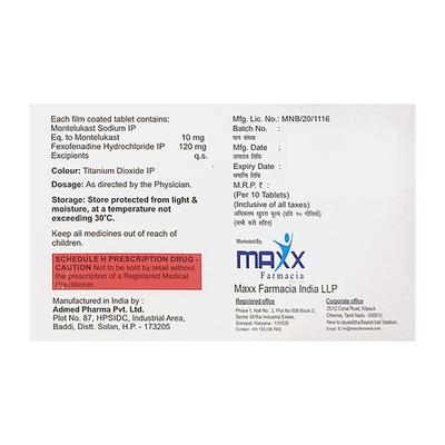 MONTUKAST FX Tablet 10's - Asthma/COPD-Ast