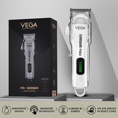 VEGA Professional Pro Barber Hair Clipper for Barbers and Home, 240 Mins Runtime, (VPVHC-09) 1's - Rollers & Curlers