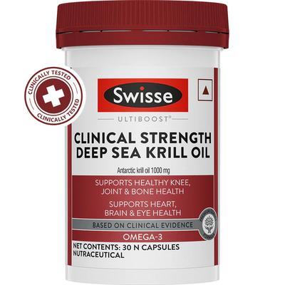 Swisse Ultiboost Clinical Strength Deep Sea Krill Oil Capsules 30's - Calcium And Minerals