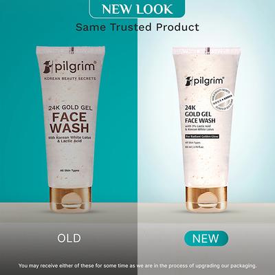 Pilgrim 24K Gold Gel Face Wash 80 ml - Face Wash & Cleansers