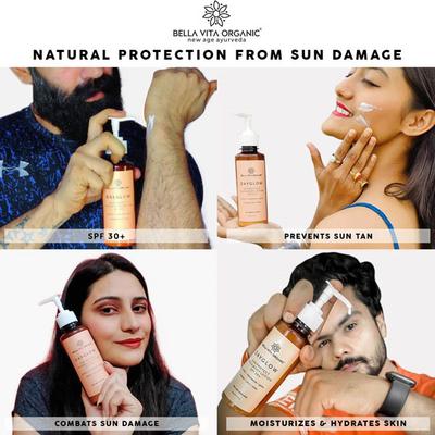 Bella Vita Organic Day Glow Face & Body Sunscreen Lotion 200 gm - Body Sunscreen