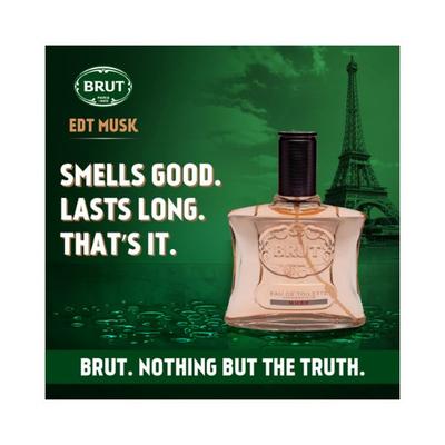 Brut Musk Eau De Toilette (EDT) Perfume for Men Long-Lasting Musky Fragrance 100 ml - Men Perfumes (Edt/Edp)