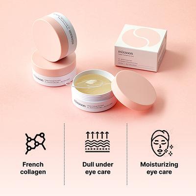 Mixsoon Collagen Hydrogel Eye Patch Firming & Anti-Aging Eye Care for Youthful Skin 60's - Eye Masks