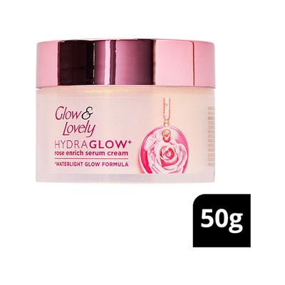 Glow & Lovely Hydraglow Rose Enrich Serum Cream 25 gm - Lotions & Creams