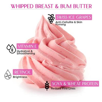 Skin Pot Co Firmer Bongos and Buns Whipped Butter - Strawberry + Vanilla 100 gm - Body Butter
