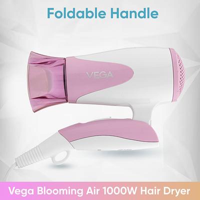 Vega Blooming Air 1000W Compact and Foldable Hair Dryer (VHDH-05) Color 1's - Hair Dryers