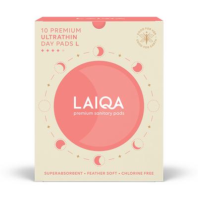 LAIQA Premium Ultrathin Day Pads (L) 10's - Sanitary Napkins
