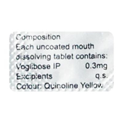 Voglikem 0.3mg Tablet 10'S - Diabetes-Ant