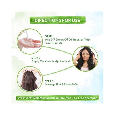Mamaearth Tea Tree Hair Oil Booster with Tea Tree & Salicylic Acid for Dandrufffree Hair 30 ml - Hair Oils