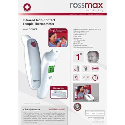 Rossmax Monitoring Temple Thermometer (HA500) - Health Monitors And Equipment