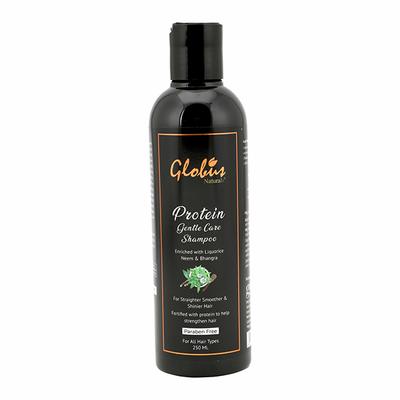 Globus Naturals Protein Gentle Care Hair Growth Shampoo Enriched 250 ml - Shampoos