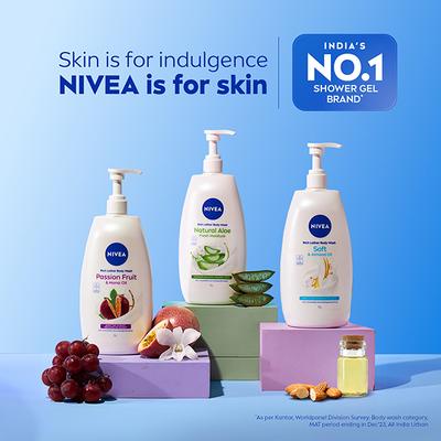 Nivea Shower Gel Natural Aloe 1000 ml - Shower Gels & Body Wash