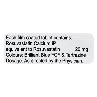 ROSUVOTIN 20 Tablet 10's - High Cholesterol-Dys