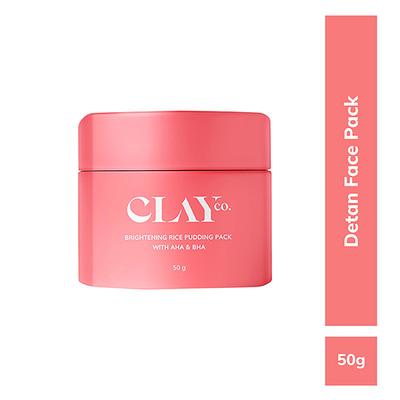 Clayco Brightening Rice Pudding Pack With Aha & Bha 50 gm - Masks & Peels