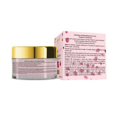 WOW Skin Science Himalayan Rose Lip Scrub Exfoliates 15 gm - Scrubs & Exfoliants