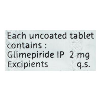 Euglim 2mg Tablet 15'S - Diabetes-Ant