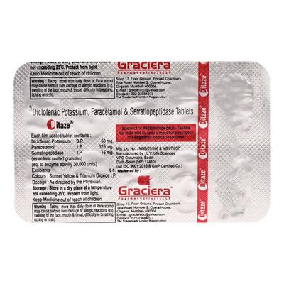 DITAZE Tablet 10's - Pain relief-Nsa