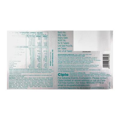 ADGAIN NUTRACEUTICAL FOR ADULTS Tablet 10's - Supplements-Vam