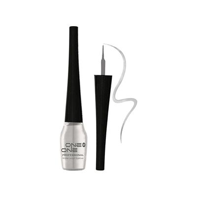 One On One Waterproof Eyeliner - Silver 5 ml - Eyeliners