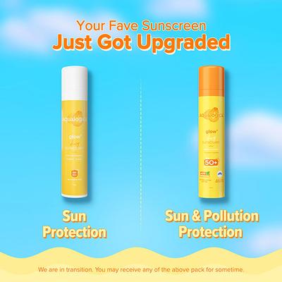 Aqualogica Glow Plus Dewy Sunscreen Papaya & Vitamin C SPF 50+ PA++++ UVA / UVB 50gm - Face Sunscreen