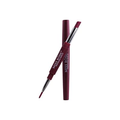 Miss Rose 2 In 1 Creamy Matte Lipstick Plum Lush 7102 - 001M 05 2.1 gm - Lipsticks