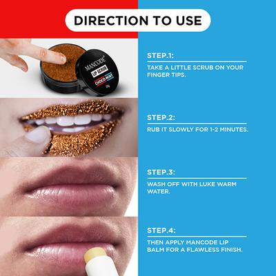Mancode Lip Scrub 20 gm - Lip Scrubs