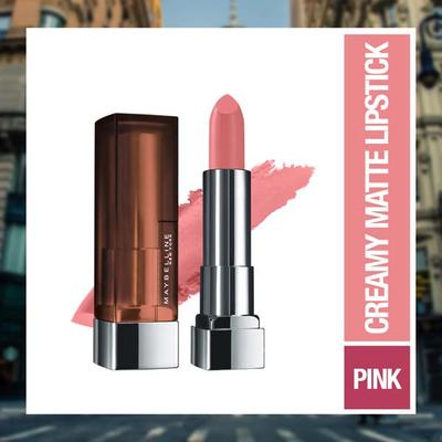 Maybelline New York Color Sensational Powder Matte Lipstick, Make Me Blush 1's - Lipsticks