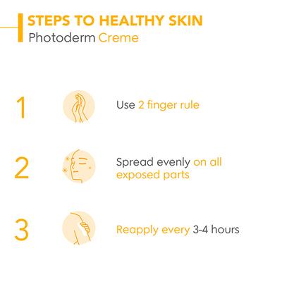 Bioderma Photoderm Creme SPF 50+ PA++++ Hydrating Sunscreen for Normal to Dry Skin, In Vivo Tested 40 ml - Face Sunscreen