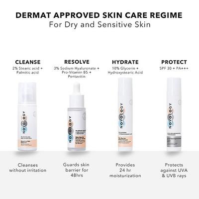 Novology Moisture Barrier Booster Cleanser for Dry Skin, Sensitive Skin 180 gm - Face Wash & Cleansers