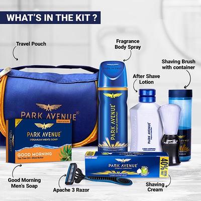 Park Avenue Good Morning Grooming Kit 7's - Pre & Post Shaves