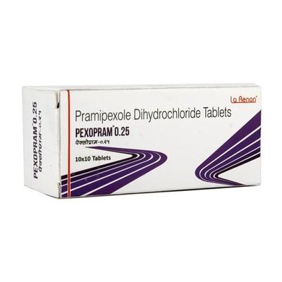 Pexopram 0.25mg Tablet 10'S - Parkinsonism-Apd