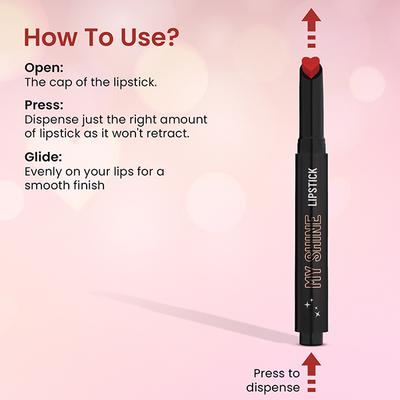 Swiss Beauty My Shine Lipstick - Stricker Red 1.5 gm - Lipsticks