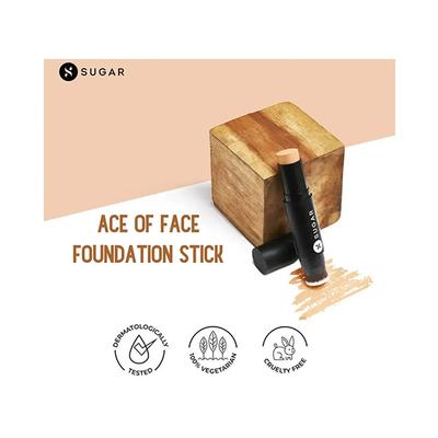 SUGAR Cosmetics Ace Of Face Foundation Stick - 40 Breve (Medium Beige Warm Undertone) 12 gm - Foundation