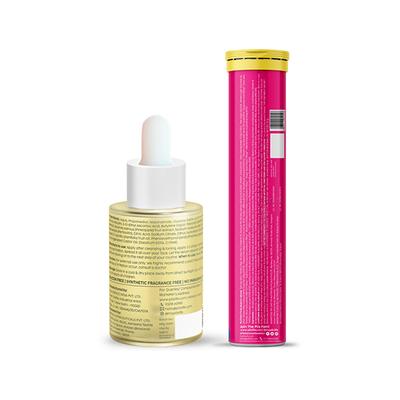 Plix The Plant Fix Glutathione Skin Glow 15 Tablets And Pineapple Serum Combo, 2% Unisex 30 ml - Face Serum