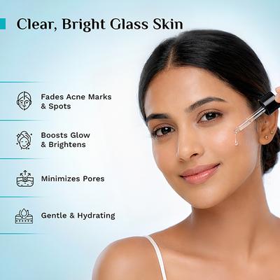 Pilgrim 10% Niacinamide with Kojic Acid & Korean Rice Water Face Serum for Clear & Glass Skin 30 ml - Face Mists
