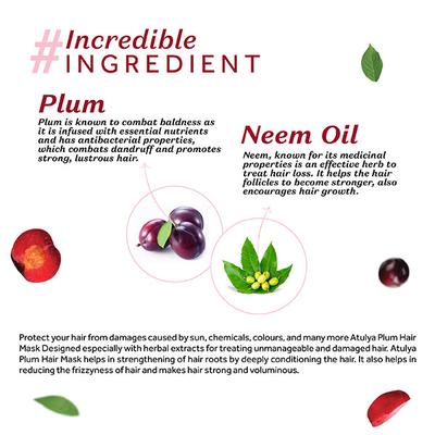 Atulya Plum Hair Mask 200 gm - Hair Masks & Packs