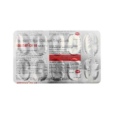 Roseday CV 10/75mg Capsule 10'S - High Cholesterol-Dys