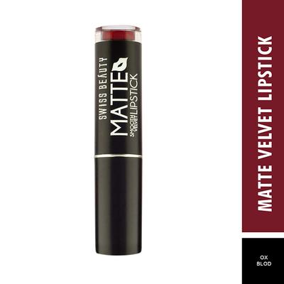 Swiss Beauty Smooth Velvet Matte Lipstick - (OxBlood) 3.2 gm - Lipsticks