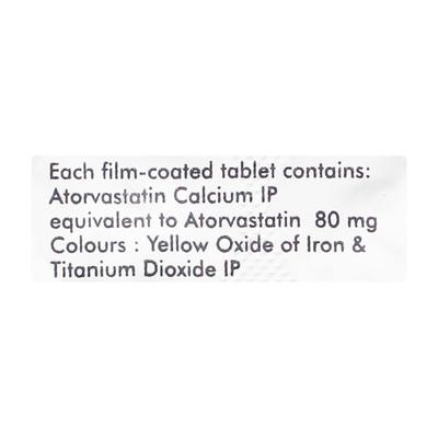 Astin 80mg Tablet 10'S - High Cholesterol-Dys