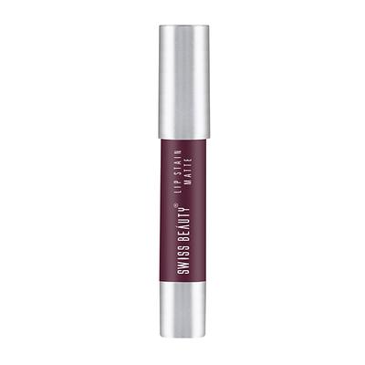 Swiss Beauty Lip Stain Matte Lipstick - (Berry) 3.4 gm - Lipsticks