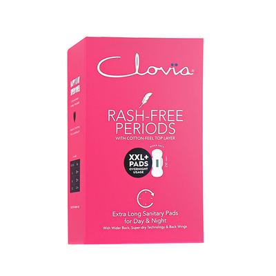 Clovia Sanitary Pads- XXL+ for Day & Night Usage - 350mm (Pack of 10) 1's - Night Cream
