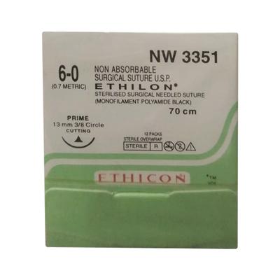Johnson & Johnson Ethicon Ethilon Non Absorbable Surgical Suture (6-0) (70 cm) (NW3351) 1's - Sutures