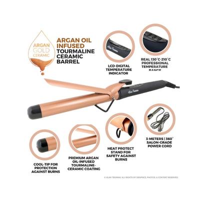 Alan Truman Argan Gold Ceramic Curler - 28Mm 1's - Rollers & Curlers