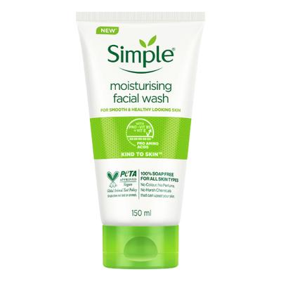 Simple Kind To Skin Moisturising Facial Wash 150 ml - Face Wash & Cleansers